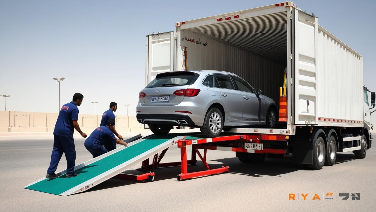 سطحة مغلقة الرياض - طريقة تحميل السيارة الفاخرة بنظام هيدروليك آمن