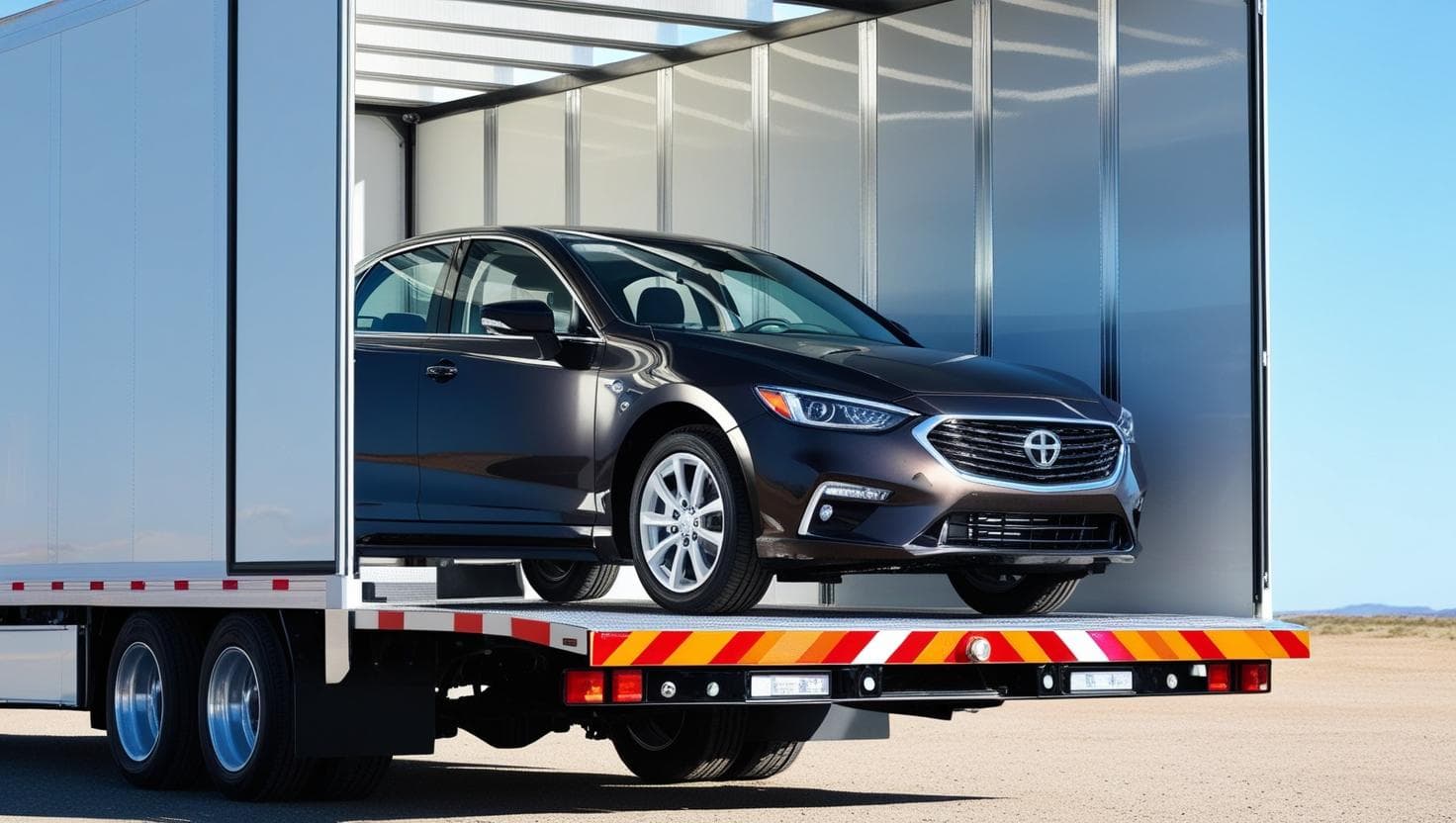 سطحة مغلقة للنقل الدولي - نقل السيارات من الرياض إلى دول الخليج وسوريا والأردن