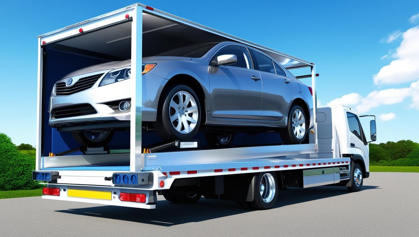 أسطول سطحات مغلقة حديث في الرياض - شاحنات نقل مجهزة بأحدث التقنيات